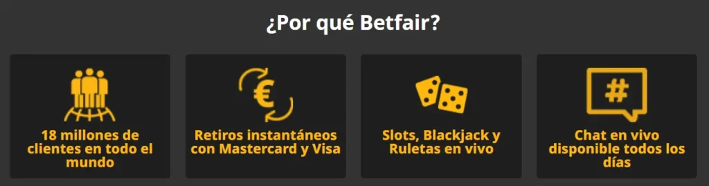 las razones para jugar en Bet Fair